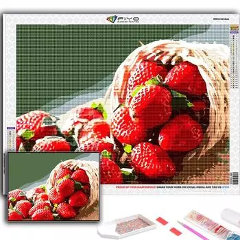 Алмазная вышивка фрукты и макароны 5D DIY Алмазная картина вышивка крестом горный хрусталь Full Round 20X30CM