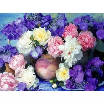 Алмазная вышивка Главная Картина Цветы Алмазная картина ручной работы Мозаика Вышивка крестом 20X30CM