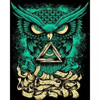 Алмазная вышивка Глаз Бога и Совы 5D DIY Алмазная картина Мозаика Картинки Домашний декор 20X30CM
