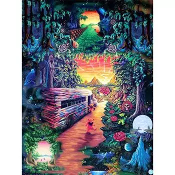 Алмазная вышивка Хэллоуин 5D DIY Алмазная живопись 20X30CM