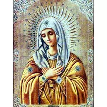 Алмазная вышивка HUACAN, религиозные девственные стразы, картины, алмазная живопись, полная квадратная дрель 20*30 cm