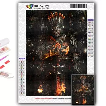 Алмазная вышивка игра Dark Souls 5D DIY Алмазная картина вышивка крестом горный хрусталь Full Round 20X30CM