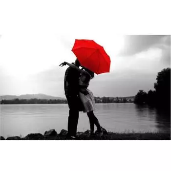 Алмазная вышивка Красная роза, бабочка и зонтик 5D Diy Наборы для вышивки крестом Наклейка для домашнего декора 20X30CM