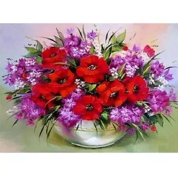 Алмазная вышивка Красная роза Цветок 5D Стразы Алмазная картина 20X30CM