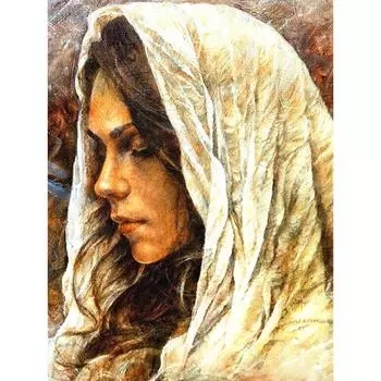 Алмазная вышивка Красота Алмазная мозаика Алмазная картина Портрет Искусство Картина Декор Главная 20X30CM