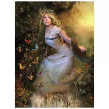 Алмазная вышивка крестиком 5D DIY алмазная живопись бабочка девушка изображение горный хрусталь Алмазная мозаика домашний декор 20X30CM