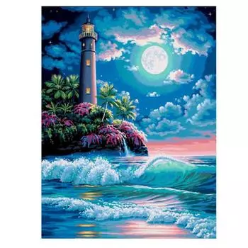 Алмазная вышивка Маяк DIY Алмазная картина Алмазная мозаика Картинки Домашний декор 20X30CM