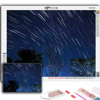 Алмазная вышивка Метеоритный дождь 5D DIY Алмазная картина Вышивка крестом Горный хрусталь Full Round 20X30CM