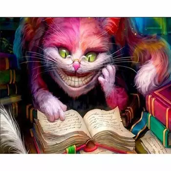 Алмазная вышивка, мультяшное животное, вышивка крестом, алмазная живопись, пейзаж, европейский домашний декор 20X30CM