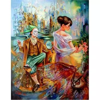 Алмазная вышивка наклейки стразы Diy 5d Алмазная картина вышивка крестом 20X30CM