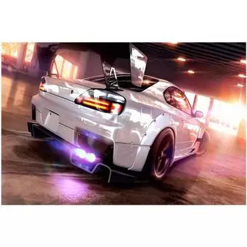 Алмазная вышивка Need for Speed Алмазная картина Гоночный автомобиль Рукоделие Вышивка крестиком 20X30CM