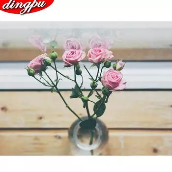 Алмазная вышивка носорог 5D DIY алмазная живопись полная круглая Алмазная мозаика картины из страз домашний декор 20X30CM