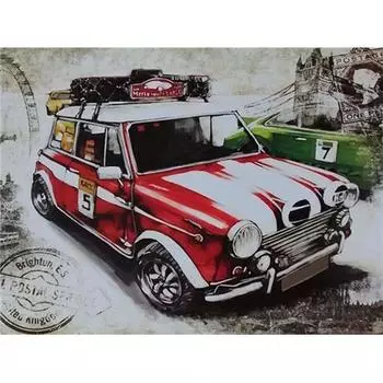 Алмазная вышивка Пейзаж 5D DIY Алмазная картина Классические автомобили Мозаика Картина Украшение дома 20X30CM