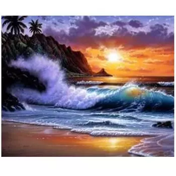 Алмазная вышивка Пейзаж Алмазная картина 5D Вышивка крестом Алмазная картина Полная дрель 15*20cm