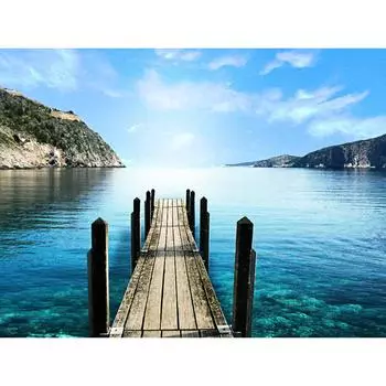 Алмазная вышивка Пейзаж Мост Алмазная картина Стразы Вышивка крестом Алмазная мозаика 20X30CM