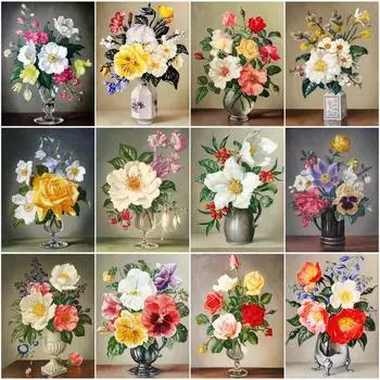 Алмазная вышивка пейзаж полная круглая дрель 5D алмазная живопись цветок картина горный хрусталь мозаика домашний декор стены Full Round 20x30CM