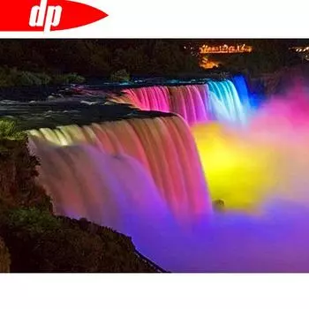 Алмазная вышивка Пейзаж Вышивка крестиком Мозаика Водопад 5D DIY Полная круглая алмазная живопись 20X30CM