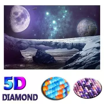 Алмазная вышивка Полный дисплей 5D Алмазная картина Звезда Вышивка крестом 20X30CM