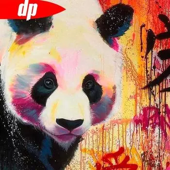 Алмазная вышивка Полная демонстрация Алмазная картина с круглыми камнями Животное Домашнее украшение Алмаз 30x30CM