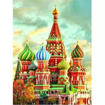 Алмазная вышивка Полный дисплей Церковь 5D Алмазная картина Полная алмазная мозаика Изображение Full Round 20x25CM