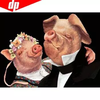 Алмазная вышивка, полный дисплей, изображение животного, стразы, полная круглая алмазная живопись 20X30CM