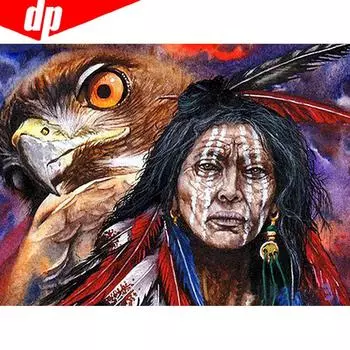 Алмазная вышивка Полный дисплей Леди Алмазная картина Круглые камни Алмаз 20X30