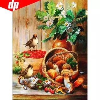 Алмазная вышивка Полный дисплей Птица 5D Вышивка крестом Мозаика Алмазная картина 20X30CM