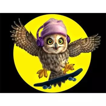 Алмазная вышивка Полный комплект Сова Алмазная мозаика Животное Искусство Алмазная картина 20X30CM
