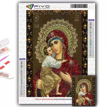 Алмазная вышивка Религия 5D DIY Алмазная картина Вышивка крестом Горный хрусталь