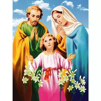 Алмазная вышивка Религия Алмазная картина ручной работы Рукоделие Мозаика Вышивка крестом Домашний декор 20X30CM