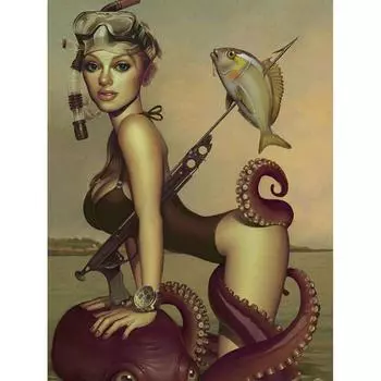 Алмазная вышивка Сексуальная красота 5D Алмазная картина Мозаика Картина Ручная работа Домашний декор 20X30CM