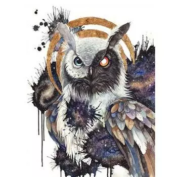 Алмазная вышивка Сова Картина 5D DIY Алмазная картина Животные Домашнее украшение 20X30CM