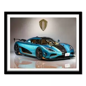 Алмазная вышивка Спортивный автомобиль 3D Алмазная картина Полный стразы Картина Кристалл Ручная работа Diy Kit 20X30CM