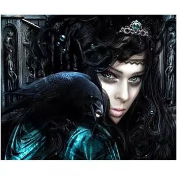 Алмазная вышивка Ведьмы Леди Diy Алмазная картина Вышивка крестом 5d Алмазная мозаика 20X30CM