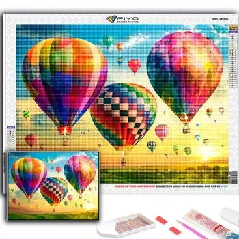 Алмазная вышивка воздушный шар 5D DIY Алмазная картина вышивка крестом горный хрусталь Full Round 20X30CM