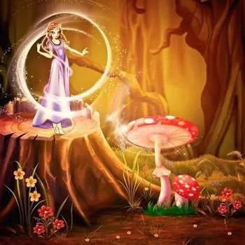 Алмазная вышивка Яркие стразы Ремесла Сказочный лес Алмазная живопись Искусство Настенный декор 30x30CM