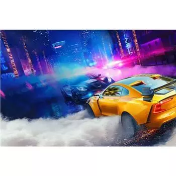 Алмазная вышивка «Жажда скорости» Алмазная картина «Гоночный автомобиль» Вышивка крестом 20X30CM