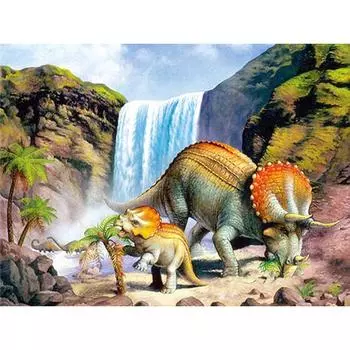 Алмазная вышивка животное носорог DIY алмазная живопись полный алмазный водопад украшение дома подарок 20X30CM