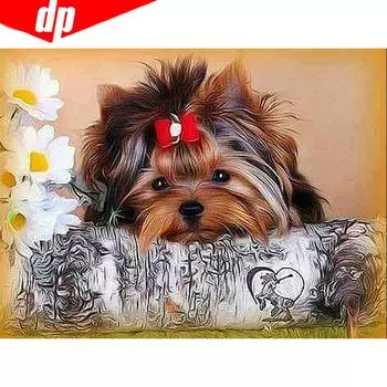 Алмазная вышивка животных полная круглая вышивка крестиком мозаика 5D DIY алмазная живопись 20X30CM