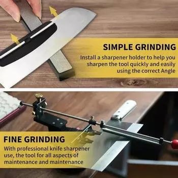 Алмазная заточная пластина, алмазный точильный камень, точилка для ножей Ruixin, зернистый точильный камень с нескользящей основой N120