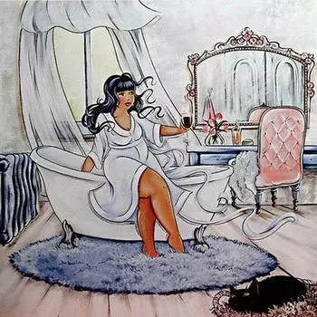 Алмазная картина 5D Алмазная вышивка Полный круглый узор дрелей 30X30CM