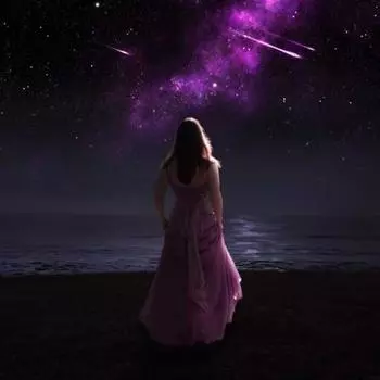 Алмазная живопись Diy Вышивка Стразы Вышивка Бриллианты Набор для рисования Фиолетовый метеор Бриллиант 30x30CM