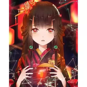 Алмазная картина Дом Пейзаж Полная выкладка Алмазная вышивка Пейзаж Полная круглая вышивка крестом Украшение для дома 20X30CM красный