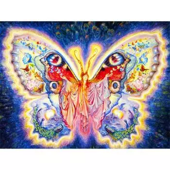 Алмазная картина фея бабочка алмазная вышивка стразы алмазная мозаика картина из страз декор 20X30CM