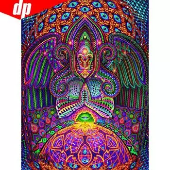 Алмазная живопись Круглые камни Мультфильм Алмазная вышивка Картинки 20X30