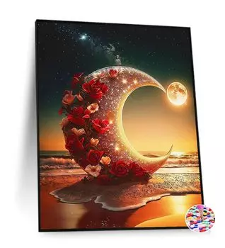 Алмазная живопись квадратная алмазная живопись ручная работа полная паста тип бисера искусство 30x40 см морская луна