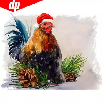 Алмазная картина Мозаика животных Полные круглые стразы 5D DIY Алмазная вышивка 20X30CM