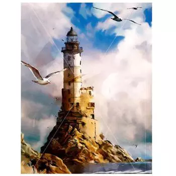 Алмазная живопись Пейзаж Алмазная художественная живопись Рукоделие Алмазная вышивка Картина 15*20cm