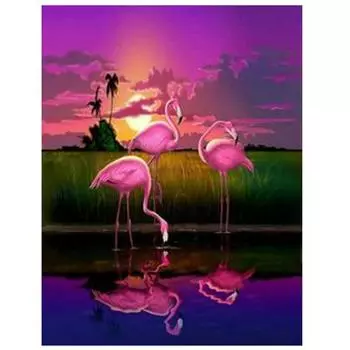 Алмазная живопись пейзаж Алмазная картина Полный дрель Наборы для вышивки крестом ВышивкаАлмазная картина Полный дрель Круглый 15*20cm