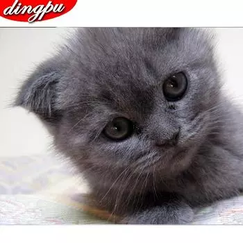 Алмазная картина Полная дрель Круглая лошадь 3D Алмазная вышивка крестом Украшение для дома 20X30CM